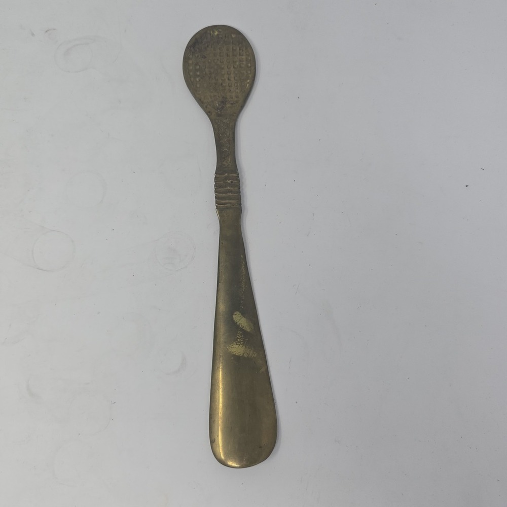 Vintage 9" Solid Brass Tennis Racquet Shoe Horn Love Display Wimbledon